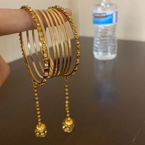 Beautiful bangles in gold color